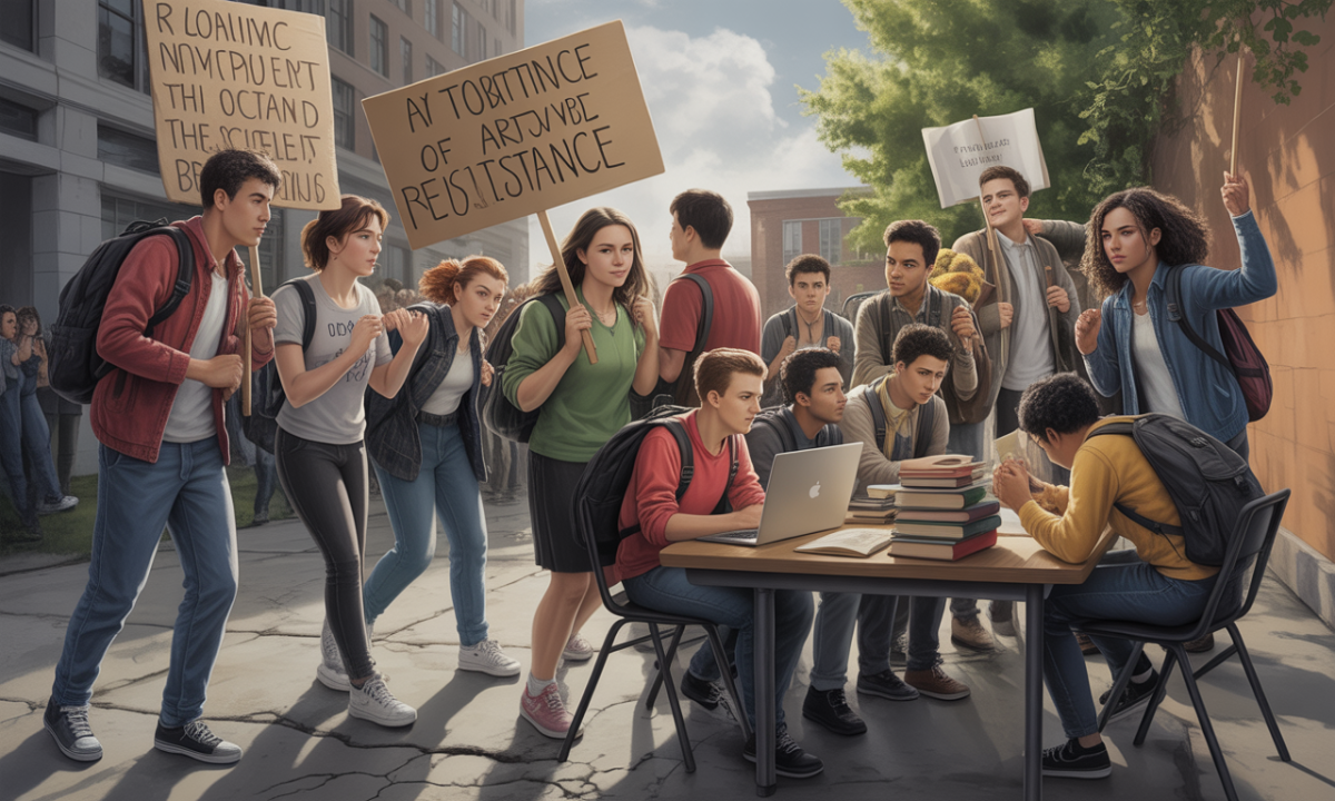 découvrez comment les étudiants s'engagent et pratiquent l'art de la résistance à travers diverses formes d'expression et d'action collective.