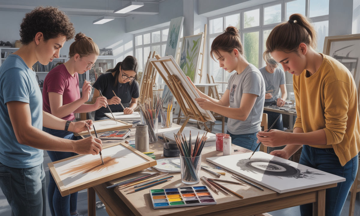 découvrez comment les étudiants utilisent l'art comme moyen d'expression pour partager leurs idées, émotions et visions du monde.